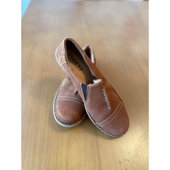 Born Shoes - Born Women's Tan Leather Loafers